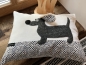 Preview: KISSEN Dackel- grau