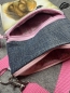 Preview: Handytasche - Band rosa (Pferd6 blond-weiß)