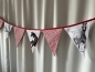 Preview: WIMPELKETTE  5x Pferde (rot)