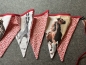 Preview: WIMPELKETTE  5x Pferde (rot)