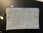 Preview: Kosmetiktasche Jeansreste (blau Hufeisen)
