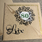 Preview: Karte 80 Geburtstag (Art 007)