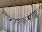 Preview: WIMPELKETTE  4x Pferde (blau2)
