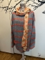 Preview: PULLOVER  Gr. 44-46 grau- neon-orange  mit Schaltuch