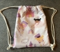 Preview: RUCKSACK- Turnbeutel für Kinder (Prinzessin 2 -Kordel weiß)