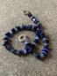 Preview: Kette Lapis Lazuli - Glas (blau- Silber)