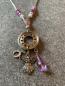Preview: Kette  rosa + fliederfarben, (Schutzengel, Hufeisen )