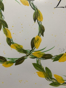Mousepad handgemalt #Lerne ruhig zu bleiben....