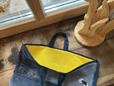 Laptoptasche  17` Zoll (Jeansreste)