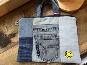 Laptoptasche  14` Zoll (Jeansreste)