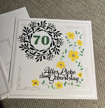 Karte 70 Geburtstag (Art 003)