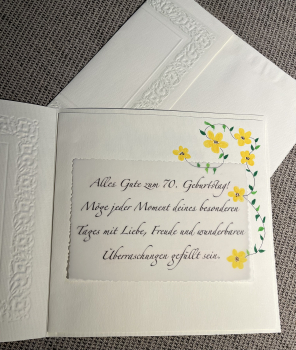 Karte 70 Geburtstag (Art 002)