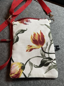 Handytasche Tulpen 1 (Band rot)