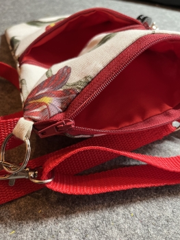 Handytasche Tulpen2 (Band rot)