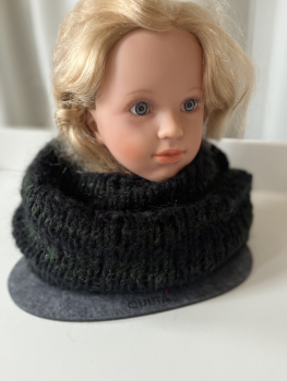 Preview: Loop , schwarz dunkelgrün meliert