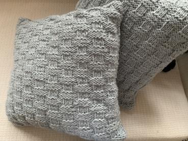 KISSEN 2er Set   hellblau