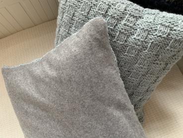 KISSEN 2er Set   hellblau