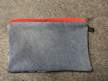 Kosmetiktasche   (neonorgange- hellblau -Art. 027)