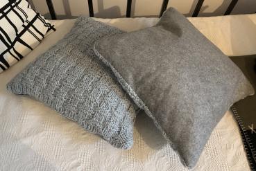 KISSEN 2er Set   hellblau