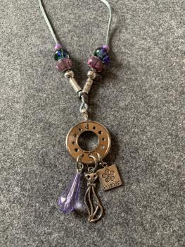 Kette  Fliederfarben, (Katze-Friends)