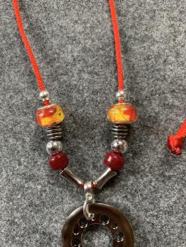 Preview: Kette rot  (Stern , Herz)