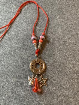 Kette rot  (Stern , Schutzengel)