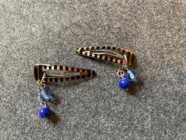 Haarspange (blau- hellblau)