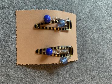 Haarspange (blau- hellblau)