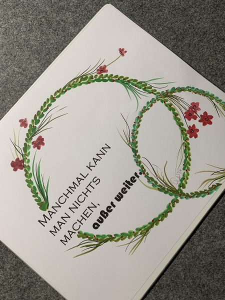Mousepad handgemalt #Manchmal kann man nicht machen...