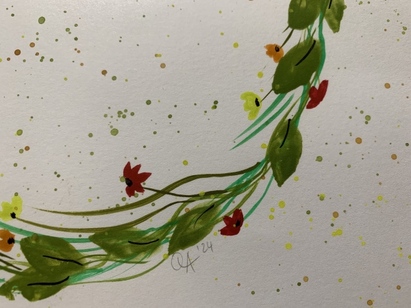 Mousepad handgemalt #jeder Tag ist ein neuer Anfang