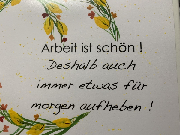 Mousepad handgemalt #Arbeit ist schön! Deshalb....