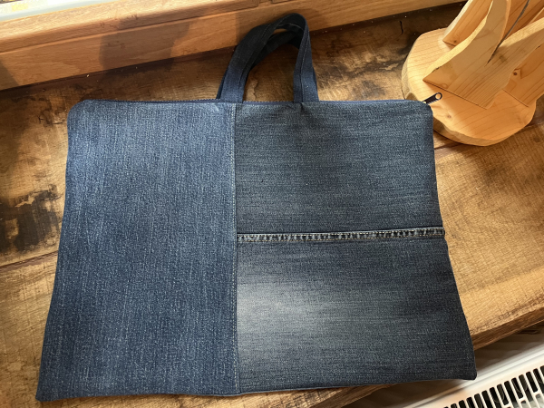 Laptoptasche  17` Zoll (Jeansreste)