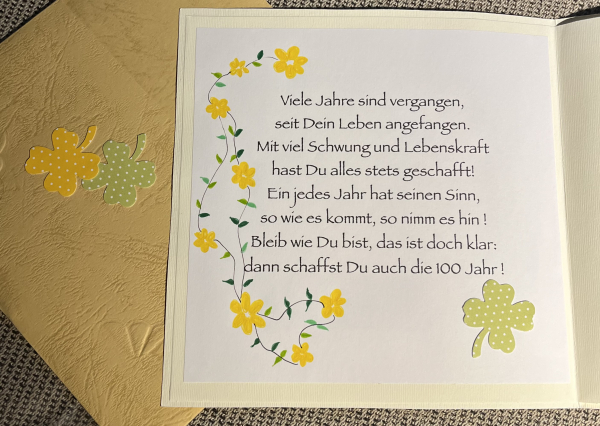 Karte 90 Geburtstag (Art 012)