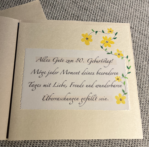 Karte 80 Geburtstag (Art 007)