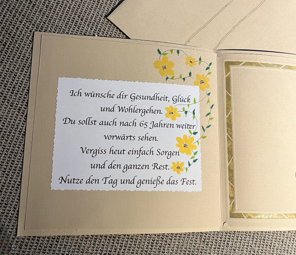 Karte zum 65 Geburtstag (Art 001)