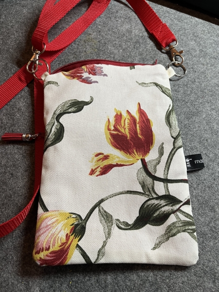 Handytasche Tulpen 1 (Band rot)