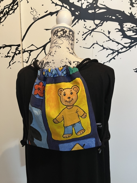 RUCKSACK - Turnbeutel für Kinder (Kordel schwarz)