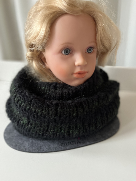 Loop , schwarz dunkelgrün meliert