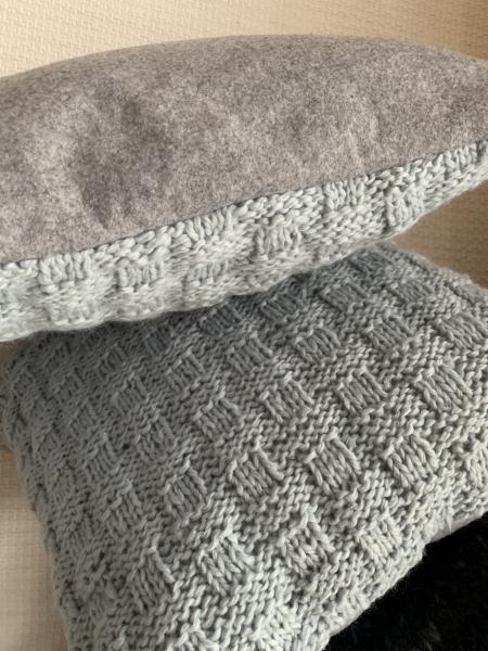 KISSEN 2er Set   hellblau