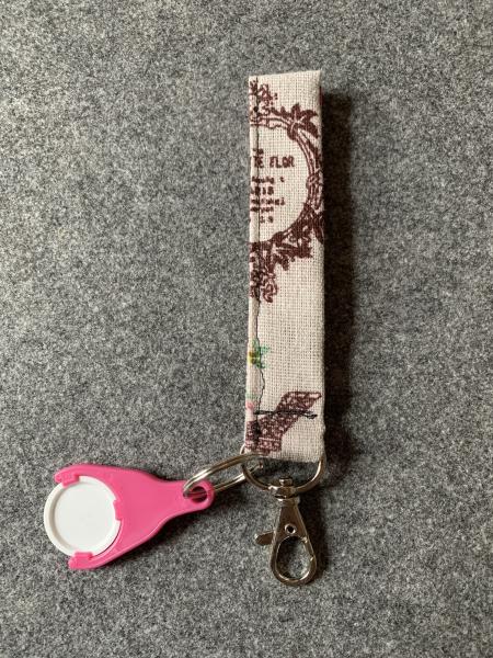 Schlüsselanhänger 1  (rosa-weiß)