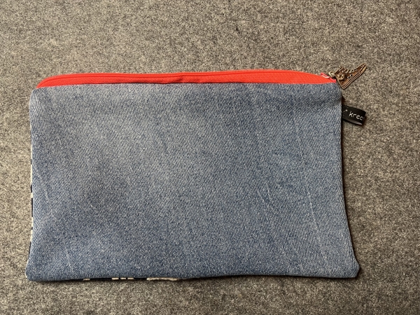 Kosmetiktasche   (neonorgange- hellblau -Art. 027)