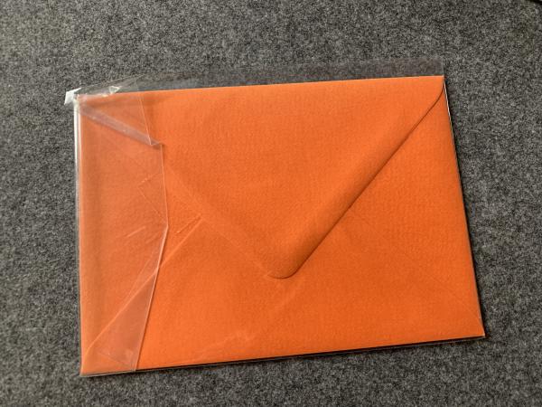 Karte Segelboot (orange - rund)