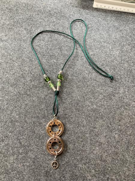 Kette grün (2x Scheiben-Peace)