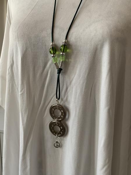 Kette grün (2x Scheiben-Peace)