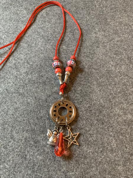 Kette rot  (Stern , Schutzengel)