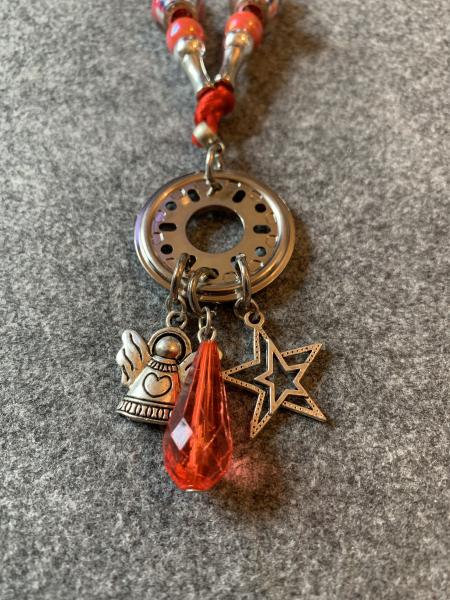 Kette rot  (Stern , Schutzengel)