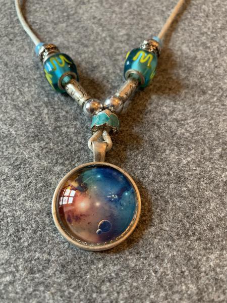 Kette türkis, hellblau (Planeten)